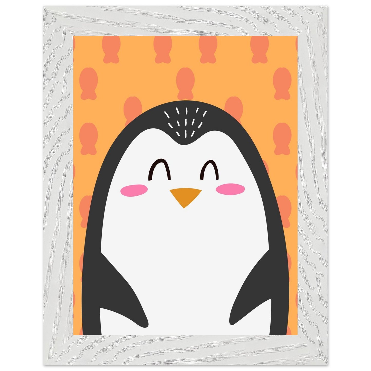 Personalized Kids Wall Decor Happy Penguin Wall Art - Rampage Design Studio