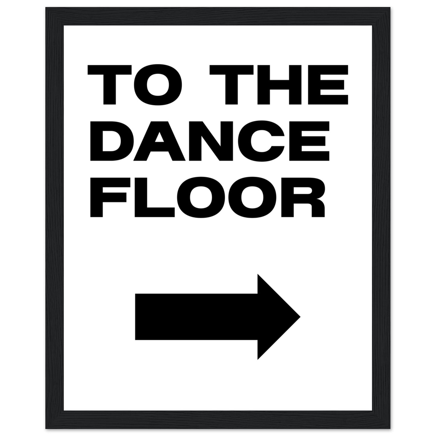 To The Dance Floor Mounted Framed Poster, Stylish Wall Art, Dance Studio Wall Art, Disco Wall Art, Living Room Art - Rampage Design Studio