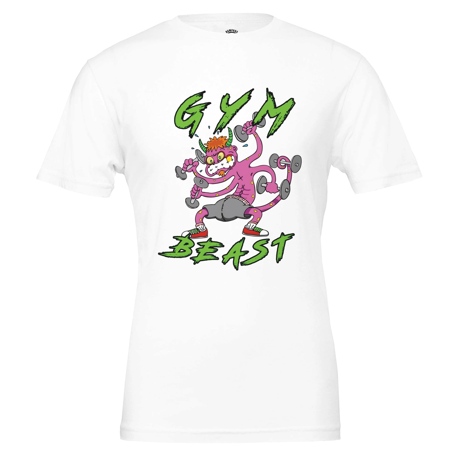 Gym Beast Premium Unisex Crewneck T-shirt - Rampage Design Studio