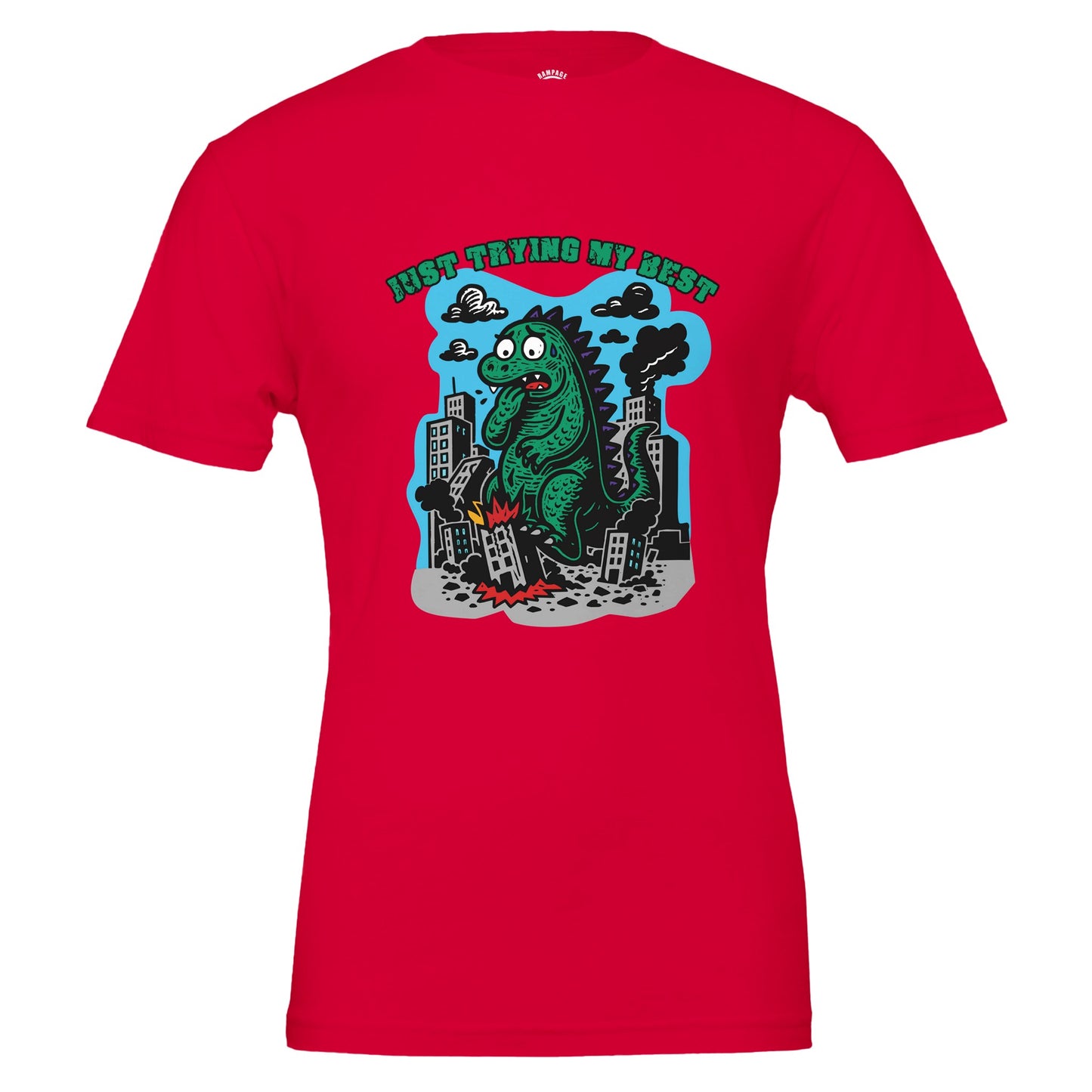 Just Trying My Best - Cute Monster T-Shirt - Rampage Design Studio