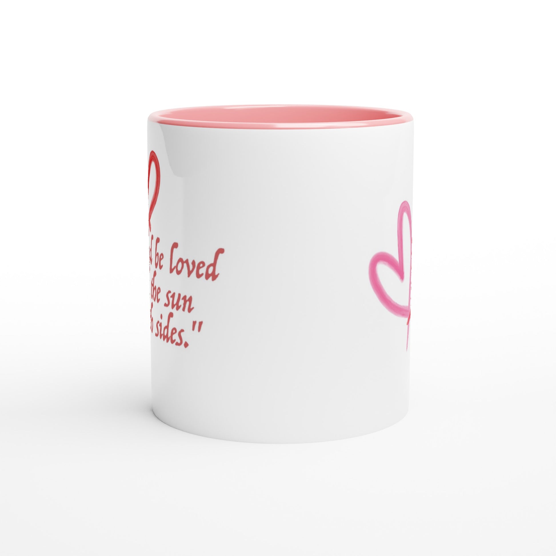 Inspirational Love Quote Mug – Heart Design, Dishwasher & Microwave Safe Ceramic Coffee Cup - Rampage Design Studio