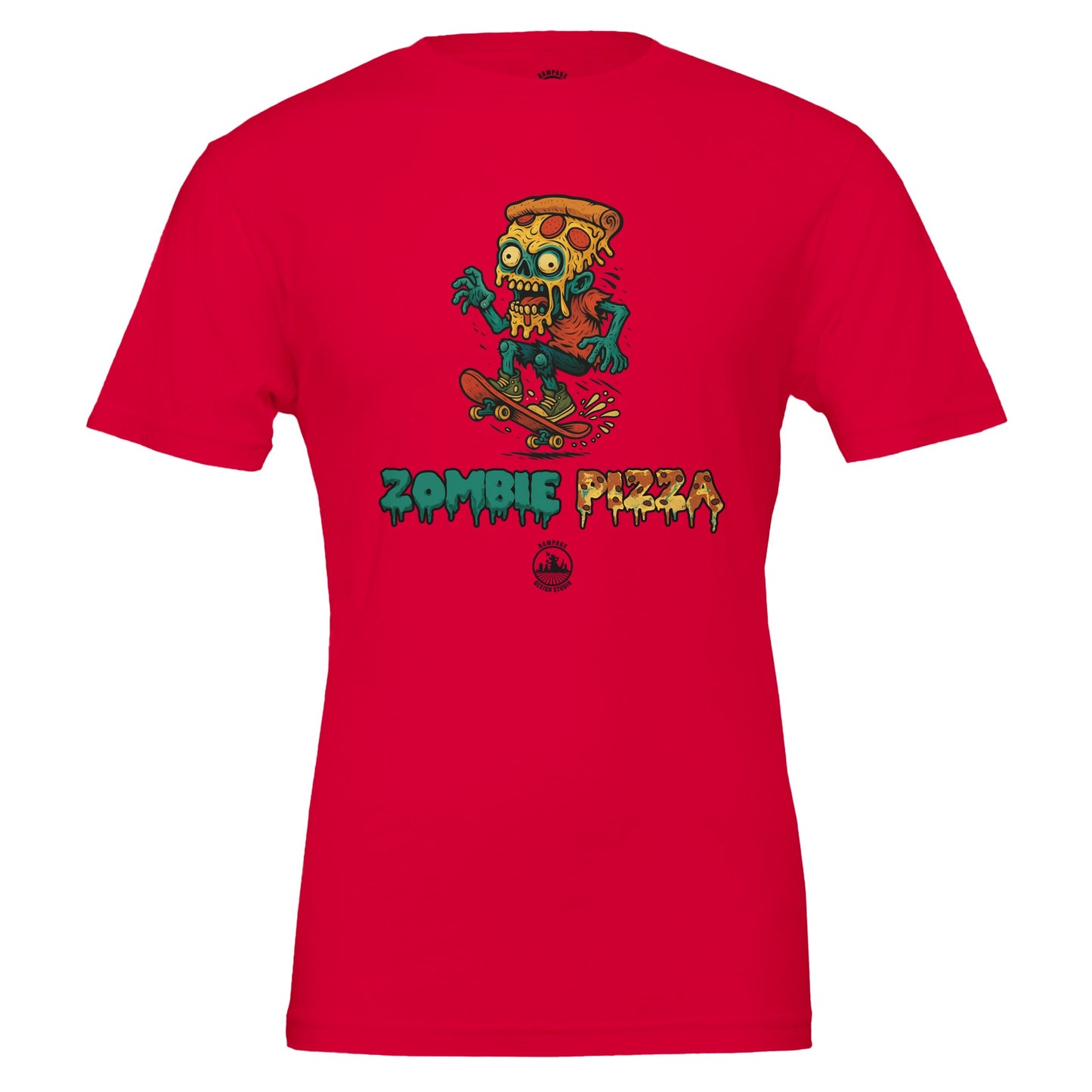 Zombie Pizza T-Shirt - Rampage Design Studio