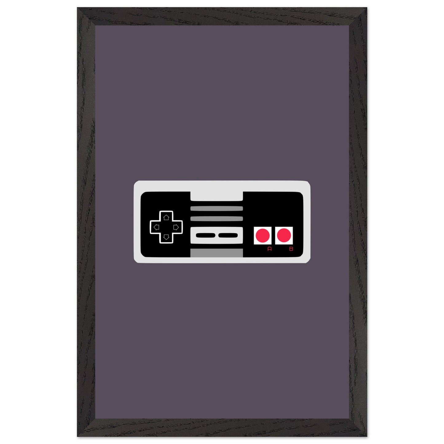 NES Wall Art, Game Controller Framed Poster, Gift for Gamers, Boys Room Decor, Teen Room Decor, Video Game Art, Video Game Print - Rampage Design Studio