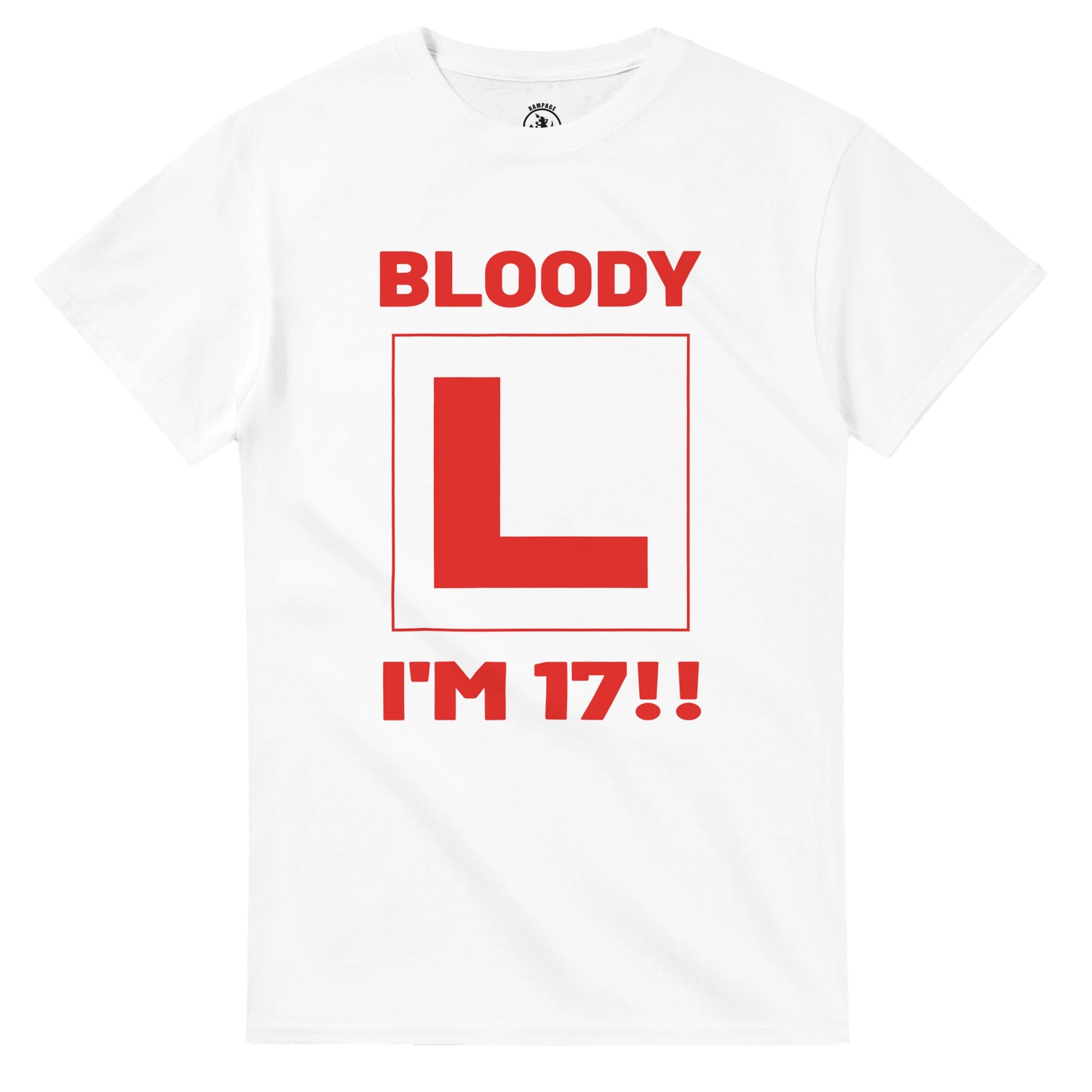 Funny 17th Birthday T-Shirt - Bloody L I'm 17 Tee - Rampage Design Studio