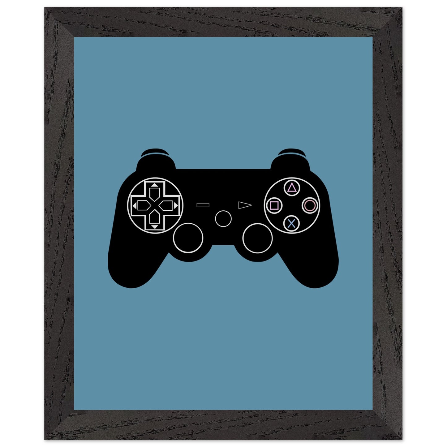 PS3 Wall Art, Game Controller Framed Poster, Gift for Gamers, Boys Room Decor, Teen Room Decor, Video Game Art, Video Game Print - Rampage Design Studio