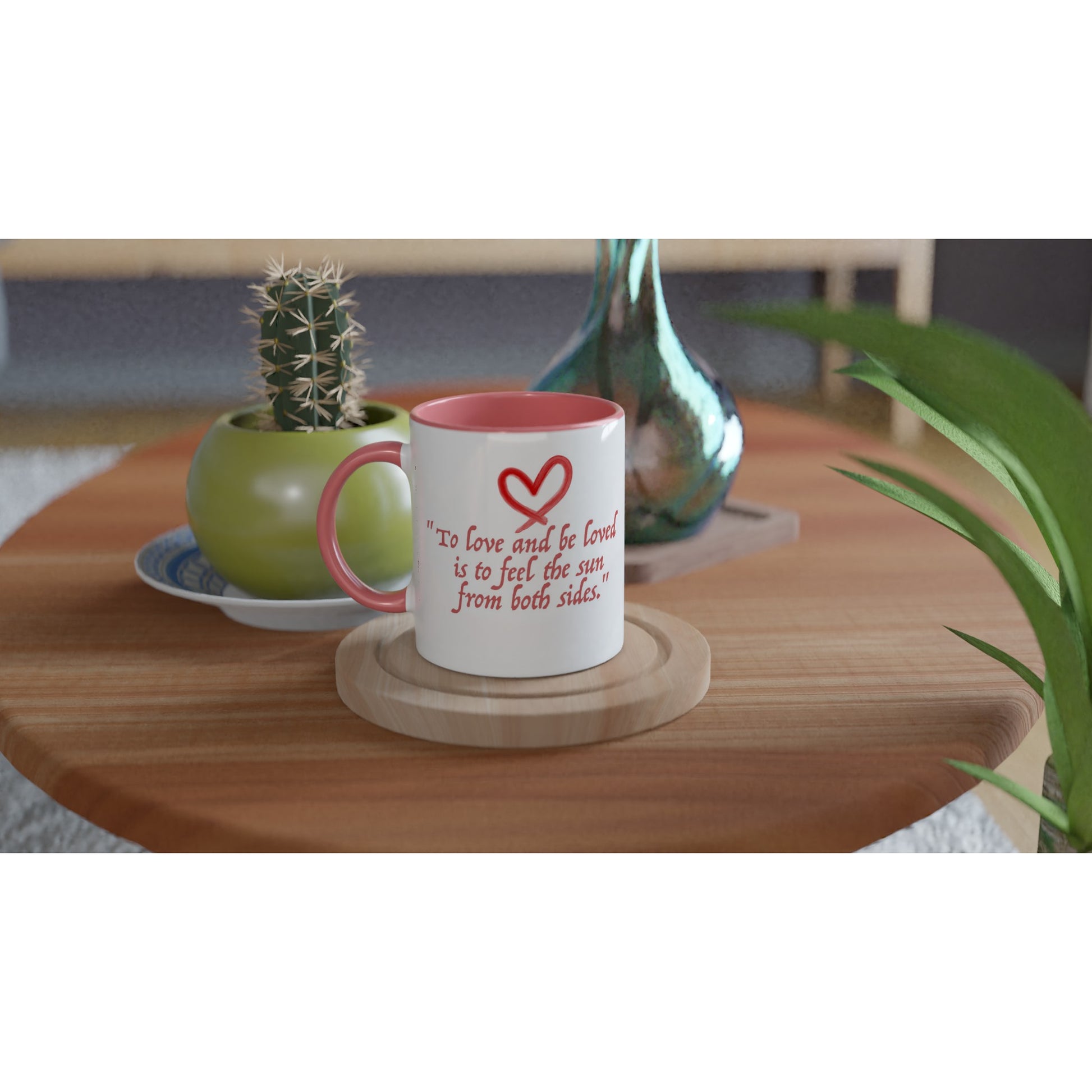 Inspirational Love Quote Mug – Heart Design, Dishwasher & Microwave Safe Ceramic Coffee Cup - Rampage Design Studio