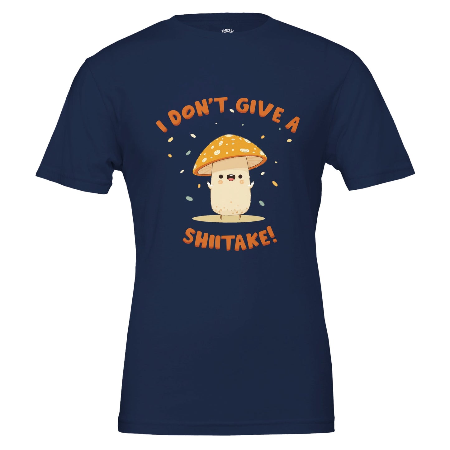 'I Don't Give A Shiitake' T-shirt Funny Mushroom T-Shirt For Vegans Mushroom Lovers T-Shirt Gift For Foodies Funny Gift For Gardeners - Rampage Design Studio