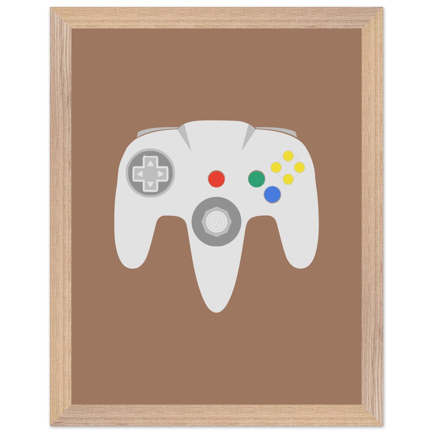 Nintendo N64 Wall Art, Game Controller Framed Poster, Gift for Gamers, Boys Room Decor, Teen Room Decor, Video Game Art, Video Game Print - Rampage Design Studio