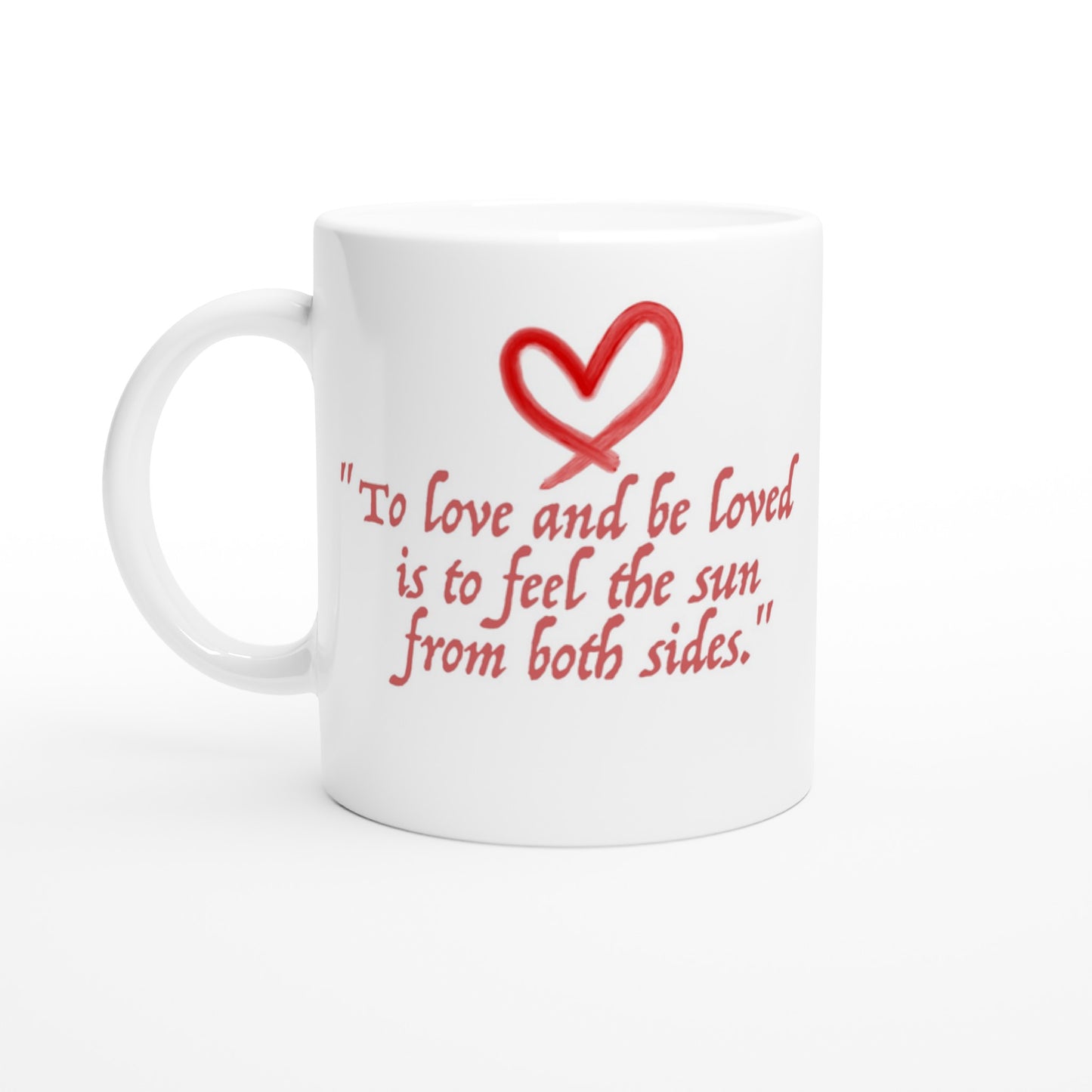 Inspirational Love Quote Mug – Heart Design, Dishwasher & Microwave Safe Ceramic Coffee Cup - Rampage Design Studio
