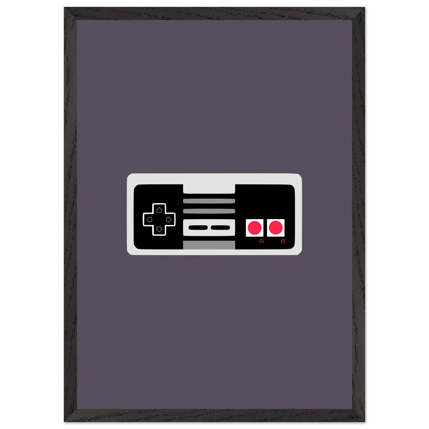 NES Wall Art, Game Controller Framed Poster, Gift for Gamers, Boys Room Decor, Teen Room Decor, Video Game Art, Video Game Print - Rampage Design Studio