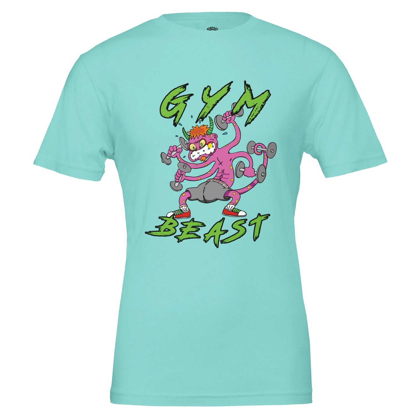 Gym Beast Premium Unisex Crewneck T-shirt - Rampage Design Studio