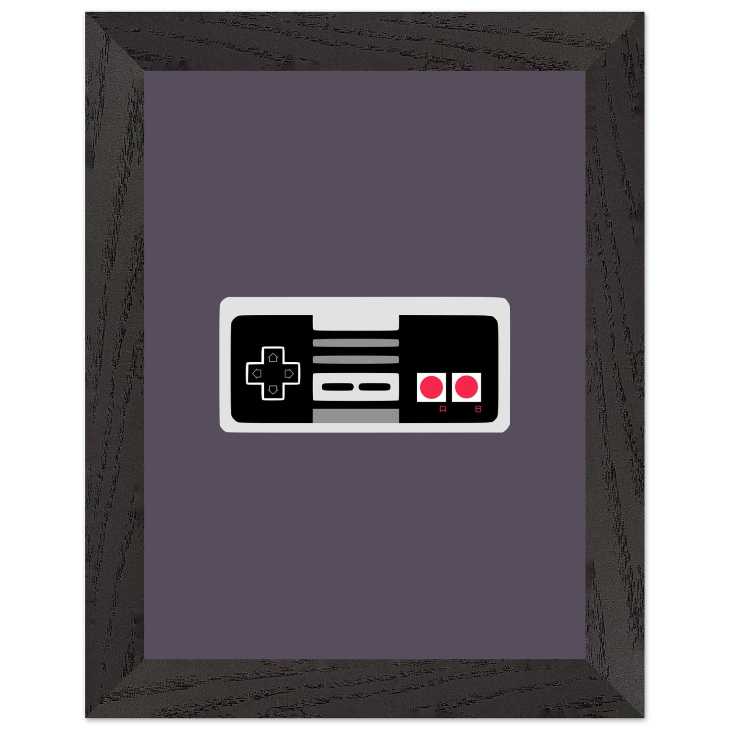 NES Wall Art, Game Controller Framed Poster, Gift for Gamers, Boys Room Decor, Teen Room Decor, Video Game Art, Video Game Print - Rampage Design Studio