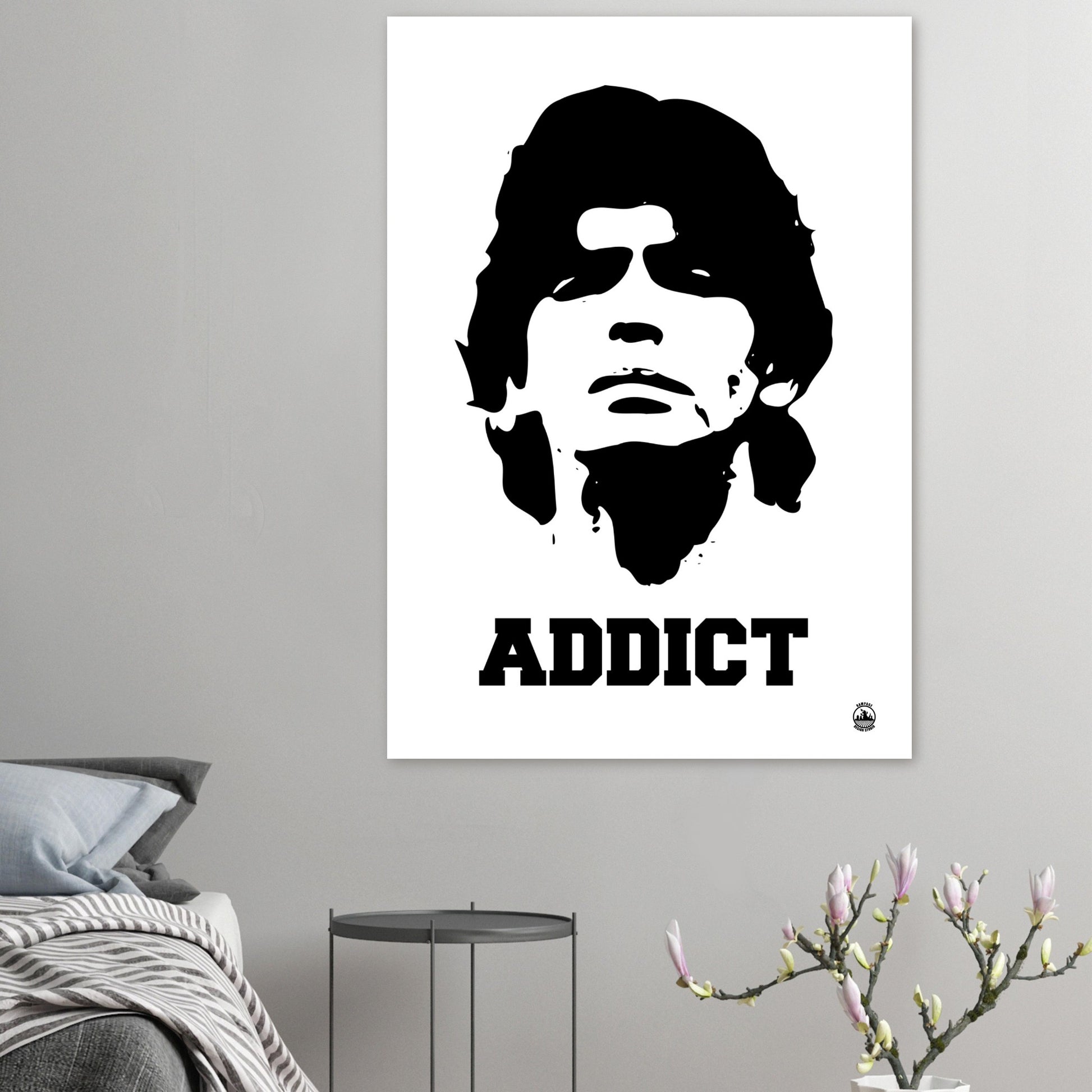 ADDICT - Diego Maradona Premium Matte Paper Poster - Rampage Design Studio