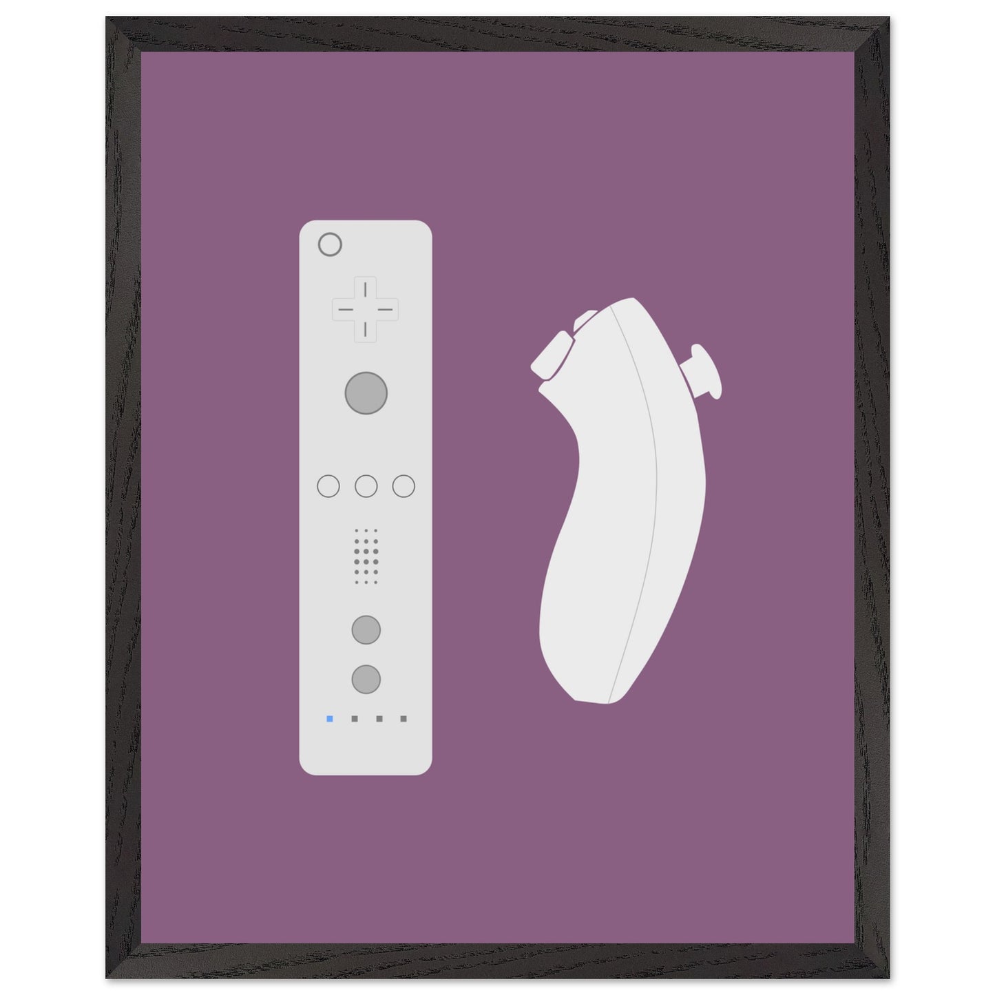 Nintendo Wii Wall Art, Game Controller Framed Poster, Gift for Gamers, Boys Room Decor, Teen Room Decor, Video Game Art, Video Game Print - Rampage Design Studio