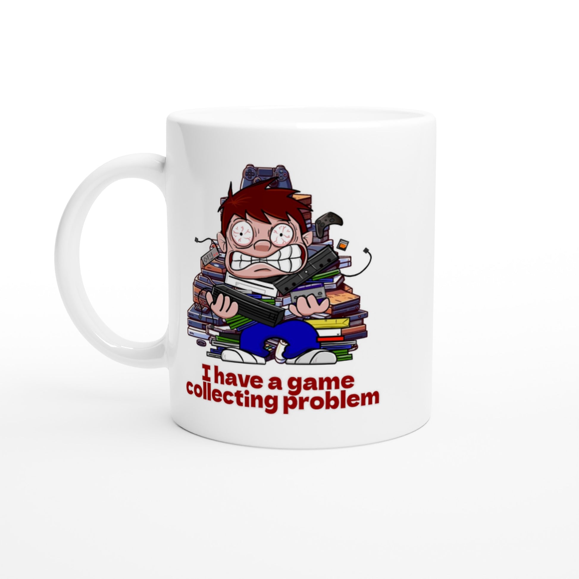 Funny Gamer Mug – 11oz Ceramic Coffee Cup for Game Collectors - Rampage Design Studio