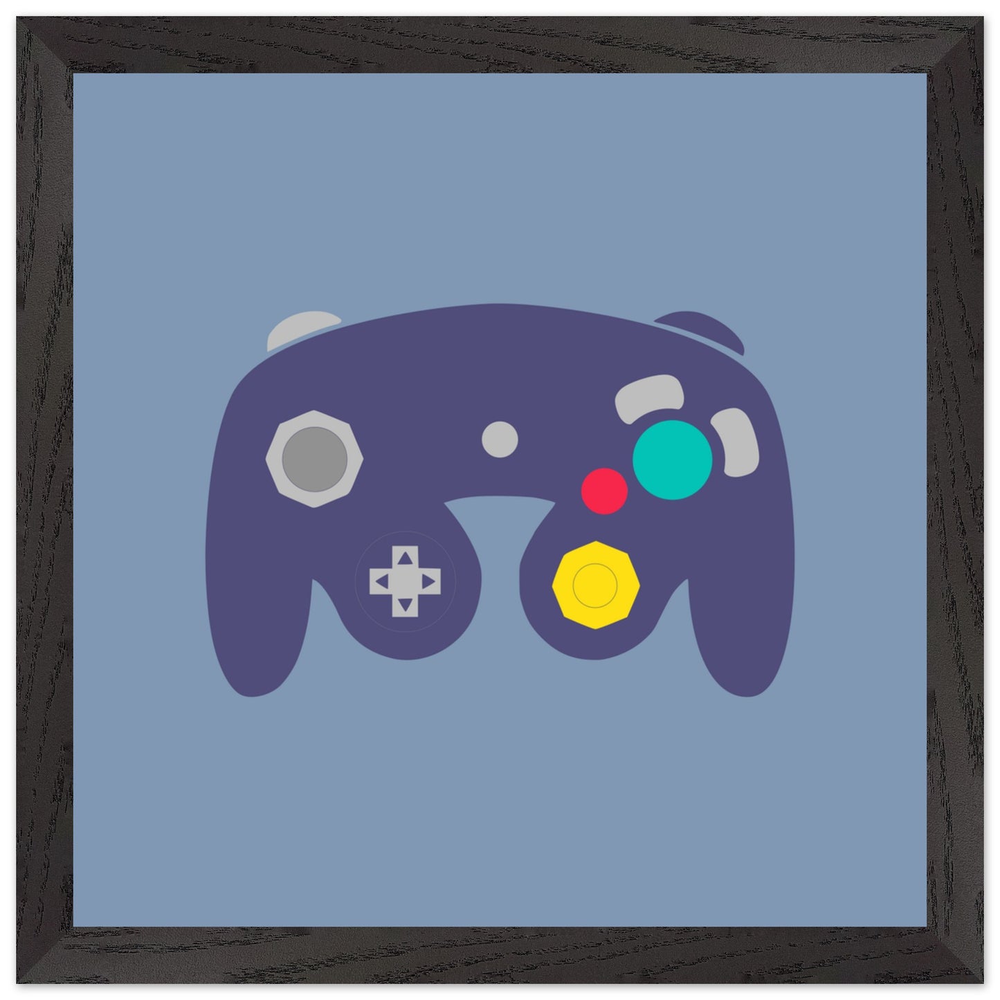 Nintendo Gamecube Wall Art, Game Controller Framed Poster, Gift for Gamers, Boys Room Decor, Teen Room Decor, Video Game Art, Video Game Print - Rampage Design Studio