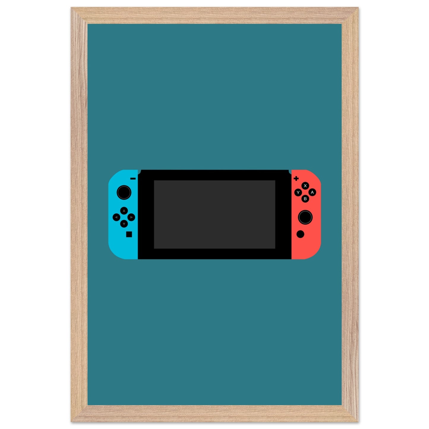 Nintendo Switch Wall Art, Game Console Framed Poster, Gift for Gamers, Boys Room Decor, Teen Room Decor, Video Game Art, Video Game Print - Rampage Design Studio