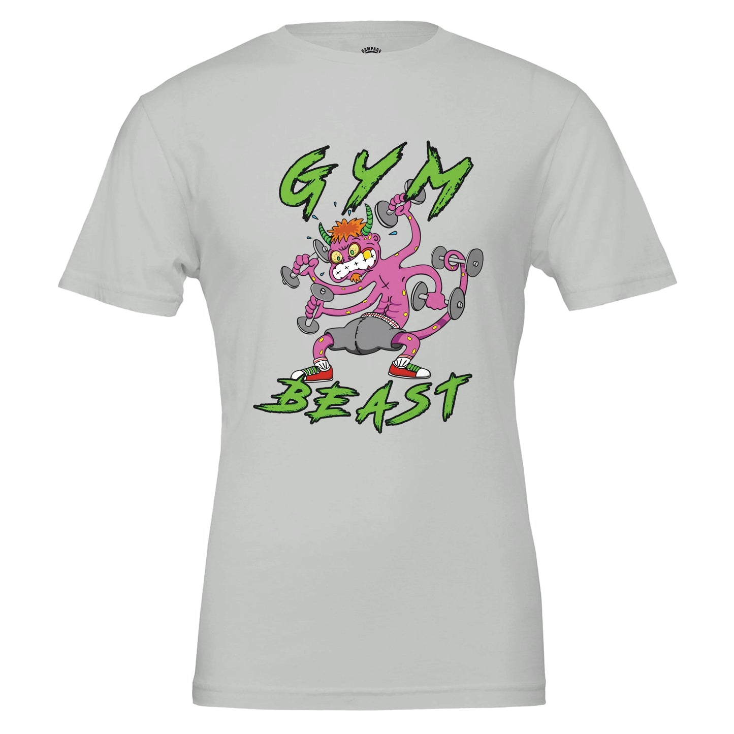 Gym Beast Premium Unisex Crewneck T-shirt - Rampage Design Studio