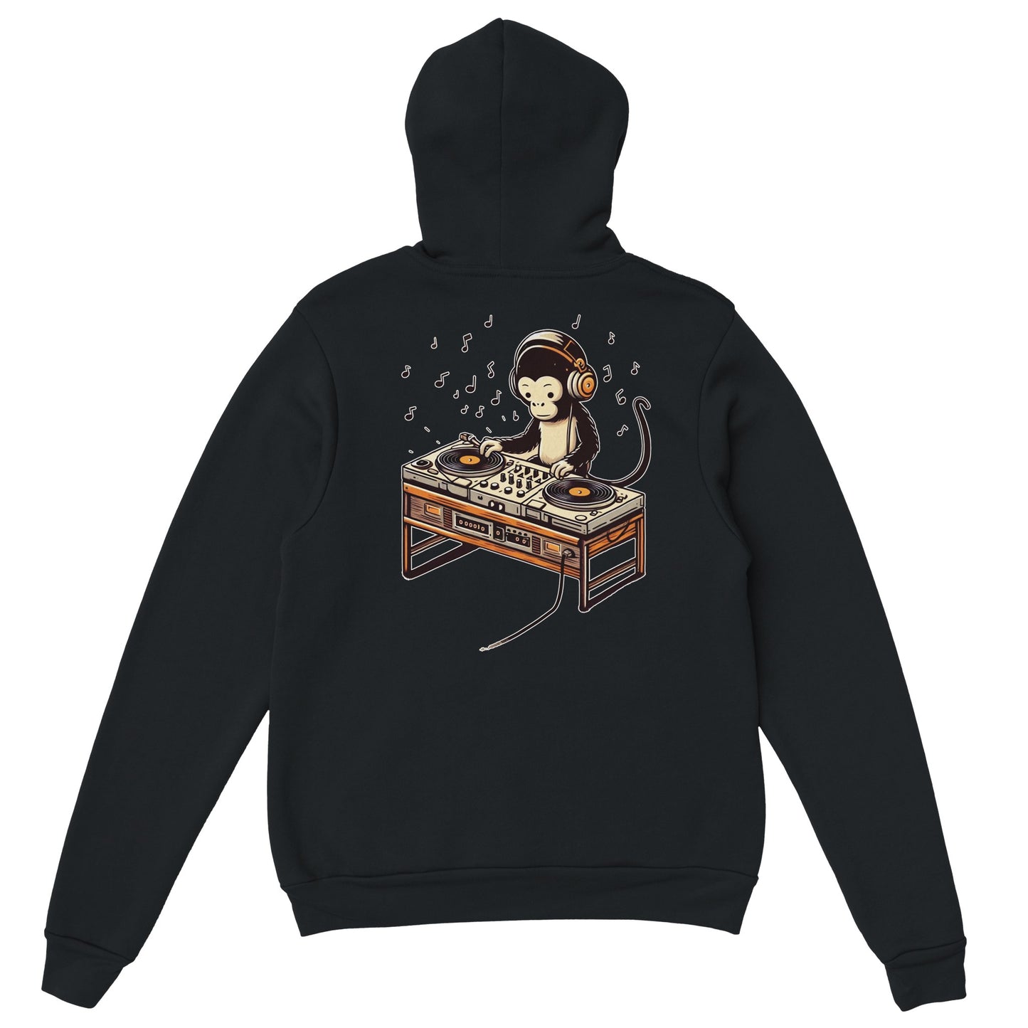 Monkey DJ - Classic Unisex Pullover Hoodie - Rampage Design Studio