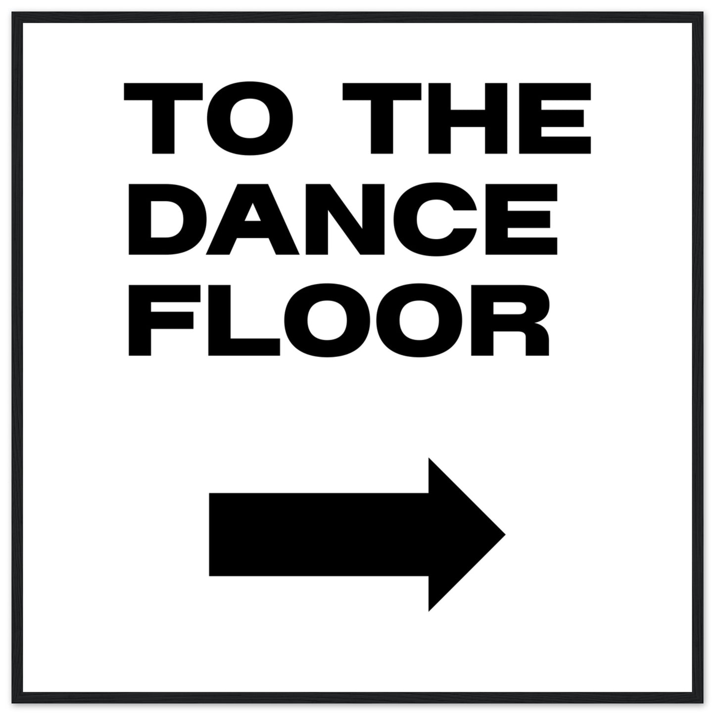 To The Dance Floor Mounted Framed Poster, Stylish Wall Art, Dance Studio Wall Art, Disco Wall Art, Living Room Art - Rampage Design Studio