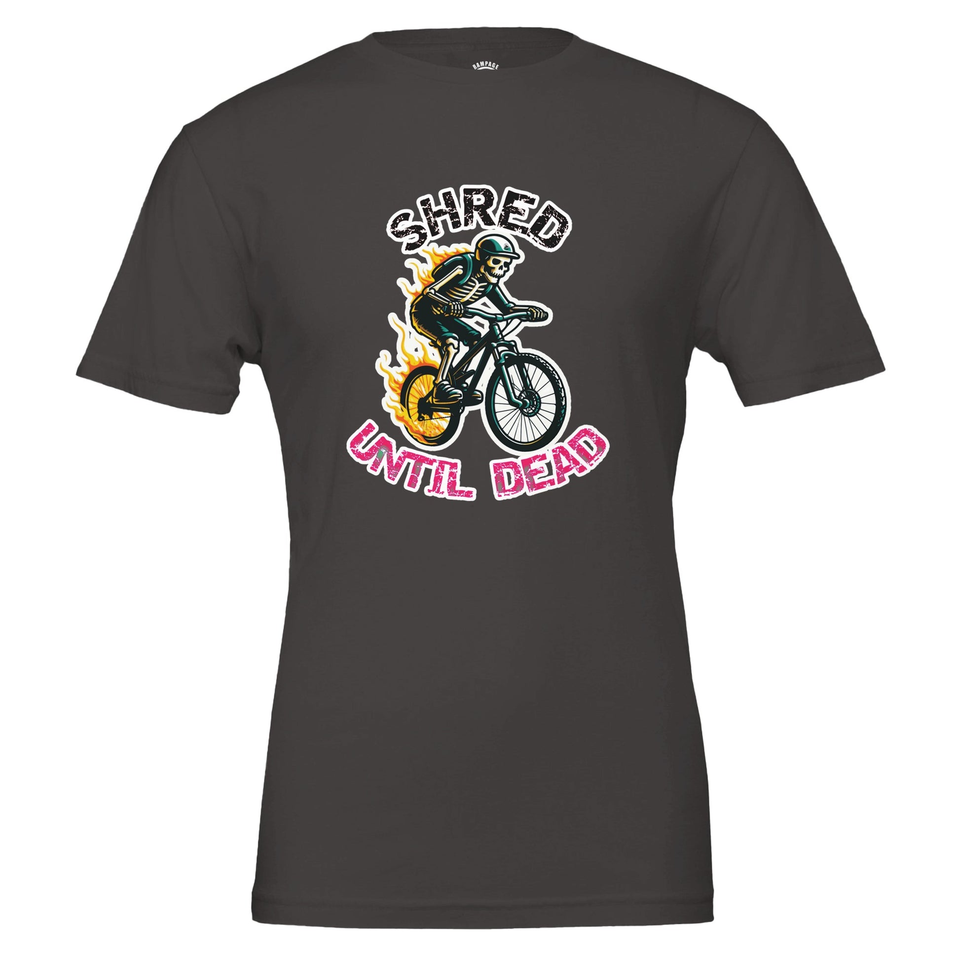 Shred Until Dead - Premium Unisex Crewneck T-shirt - Rampage Design Studio