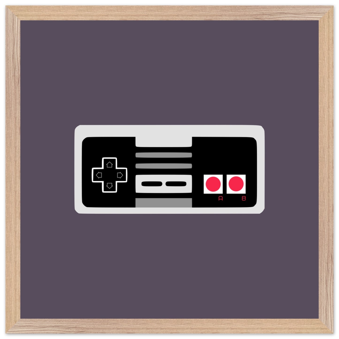 NES Wall Art, Game Controller Framed Poster, Gift for Gamers, Boys Room Decor, Teen Room Decor, Video Game Art, Video Game Print - Rampage Design Studio