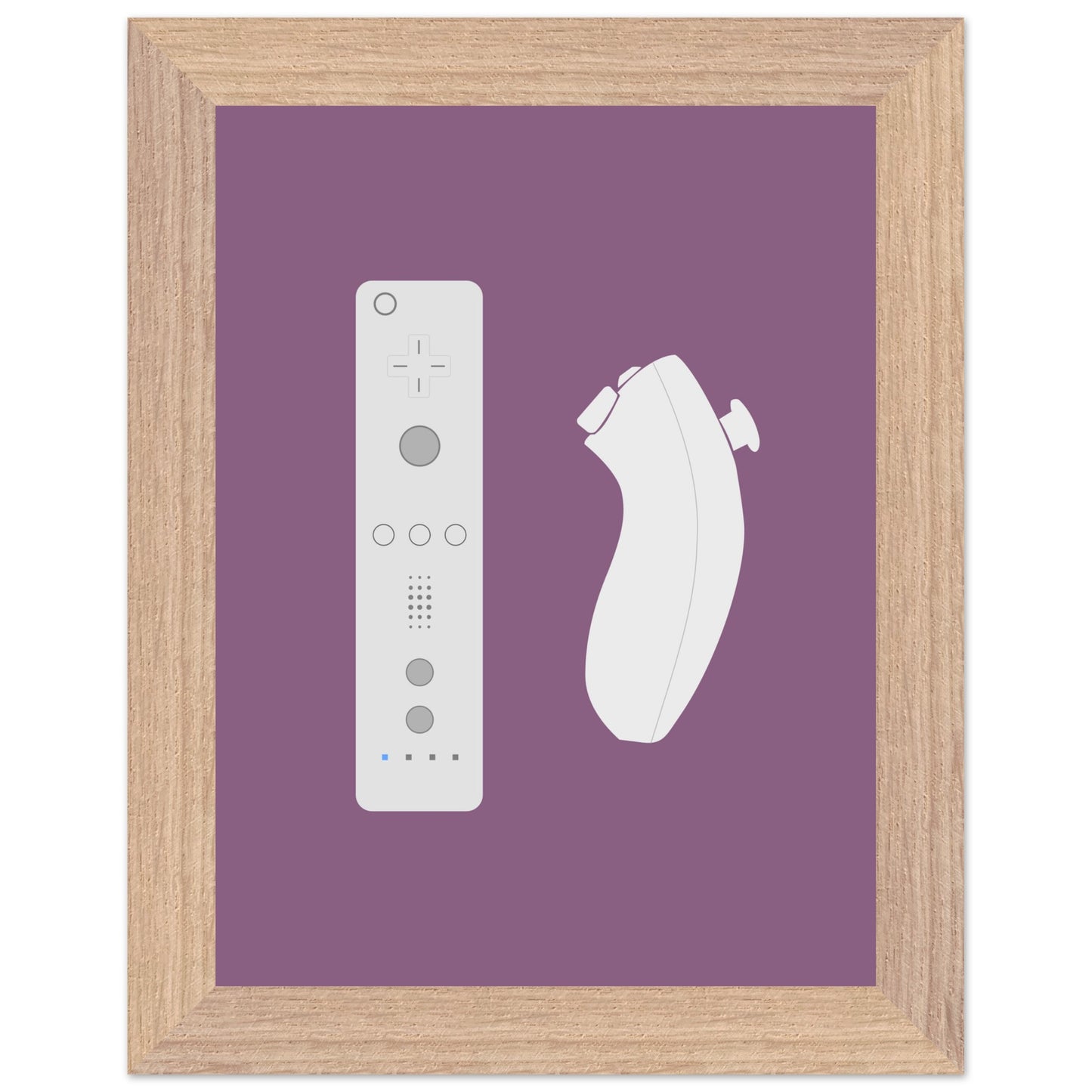 Nintendo Wii Wall Art, Game Controller Framed Poster, Gift for Gamers, Boys Room Decor, Teen Room Decor, Video Game Art, Video Game Print - Rampage Design Studio