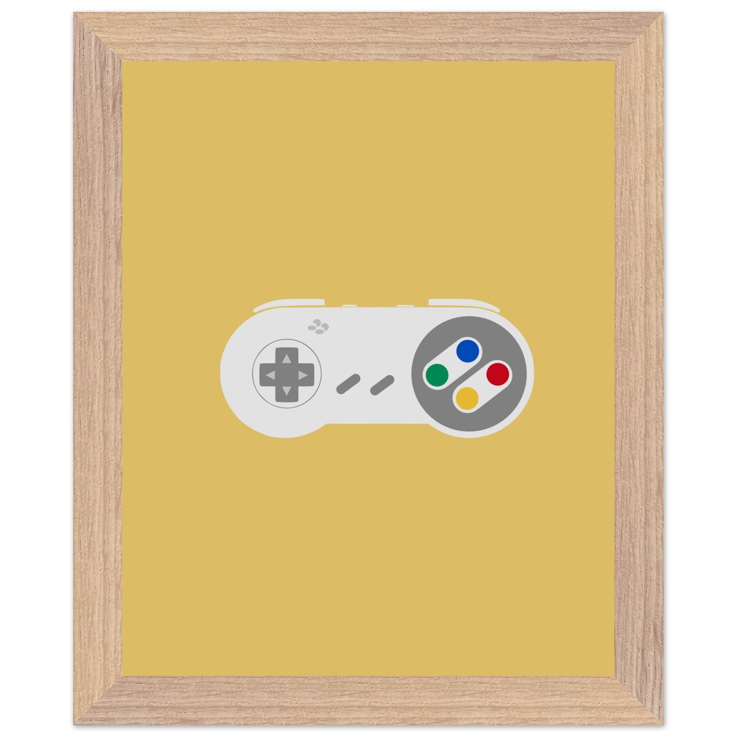 Nintendo SNES Wall Art, Game Controller Framed Poster, Gift for Gamers, Boys Room Decor, Teen Room Decor, Video Game Art, Video Game Print - Rampage Design Studio