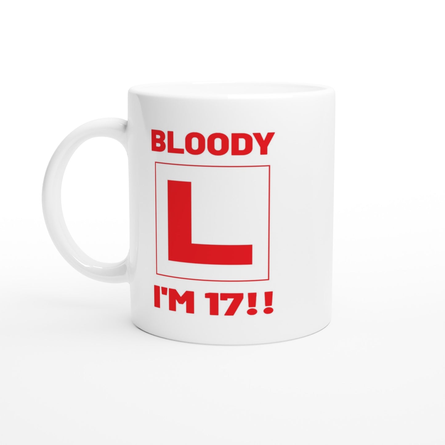 17th Birthday Gift Mug – Driving Age Learner Driver Cup – Funny L Plate Design - Rampage Design Studio