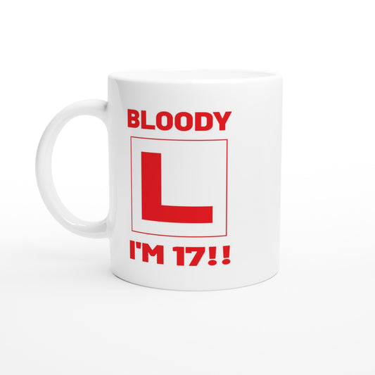 17th Birthday Gift Mug – Driving Age Learner Driver Cup – Funny L Plate Design - Rampage Design Studio