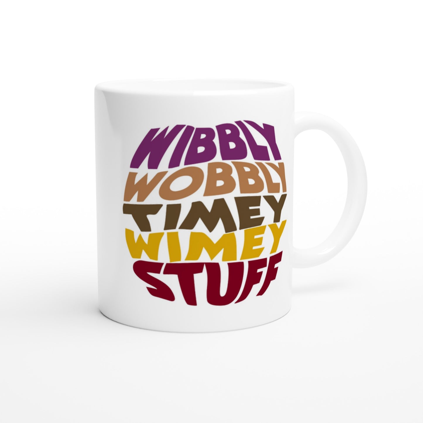 Doctor Who Inspired Mug – Wibbly Wobbly Timey Wimey Stuff - Rampage Design Studio