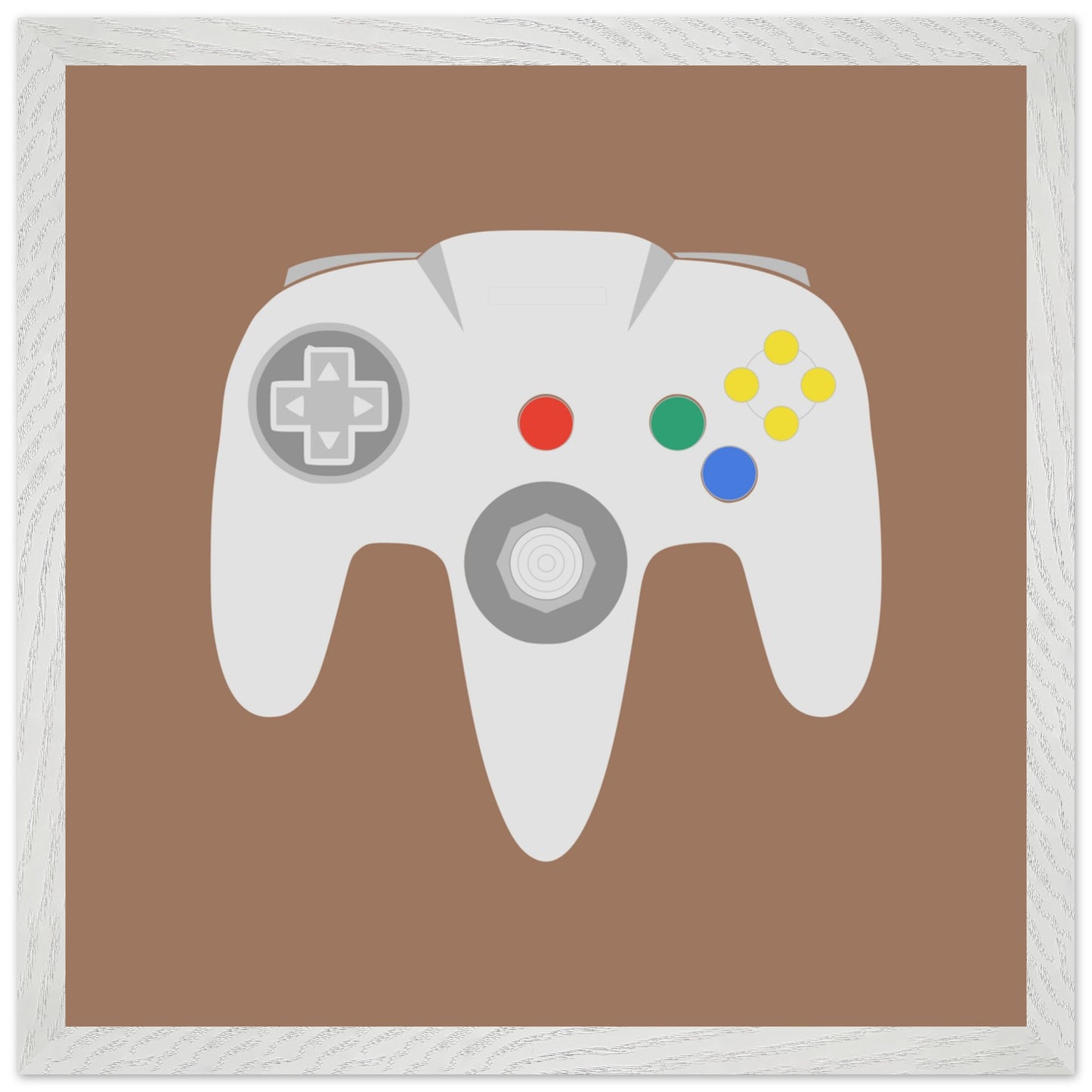 Nintendo N64 Wall Art, Game Controller Framed Poster, Gift for Gamers, Boys Room Decor, Teen Room Decor, Video Game Art, Video Game Print - Rampage Design Studio