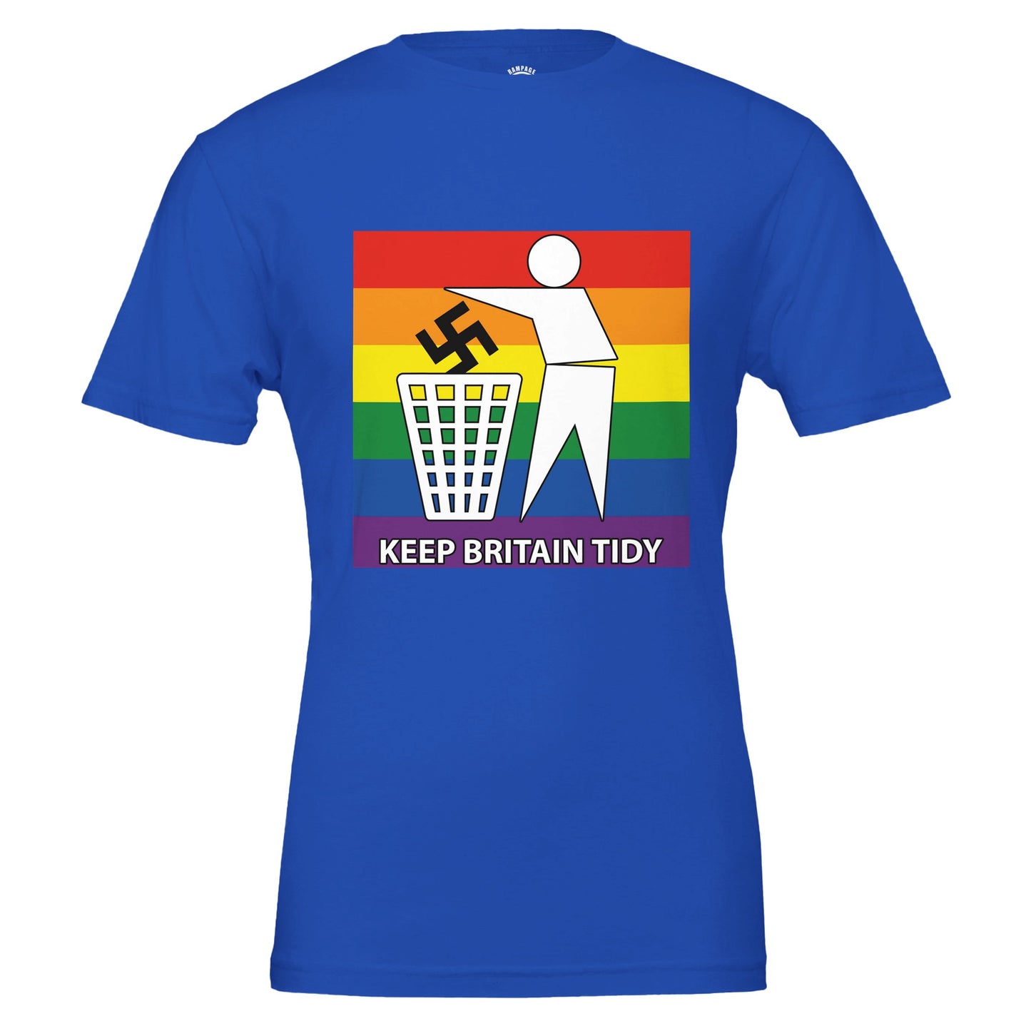 Keep Britain Tidy: Love Over Hate Anti-Racism Tee - Premium Unisex Crewneck T-shirt - Rampage Design Studio