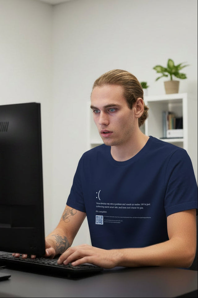 BSOD Blue Screen of Death T-shirt - Rampage Design Studio