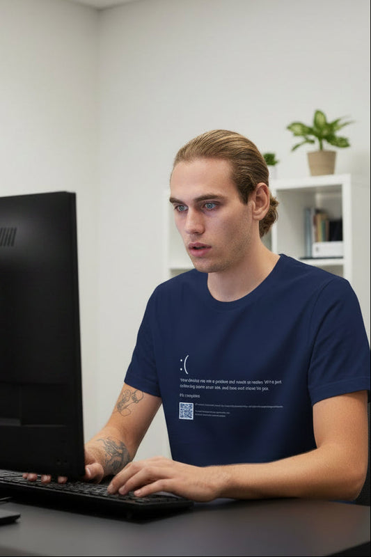 BSOD Blue Screen of Death T-shirt - Rampage Design Studio