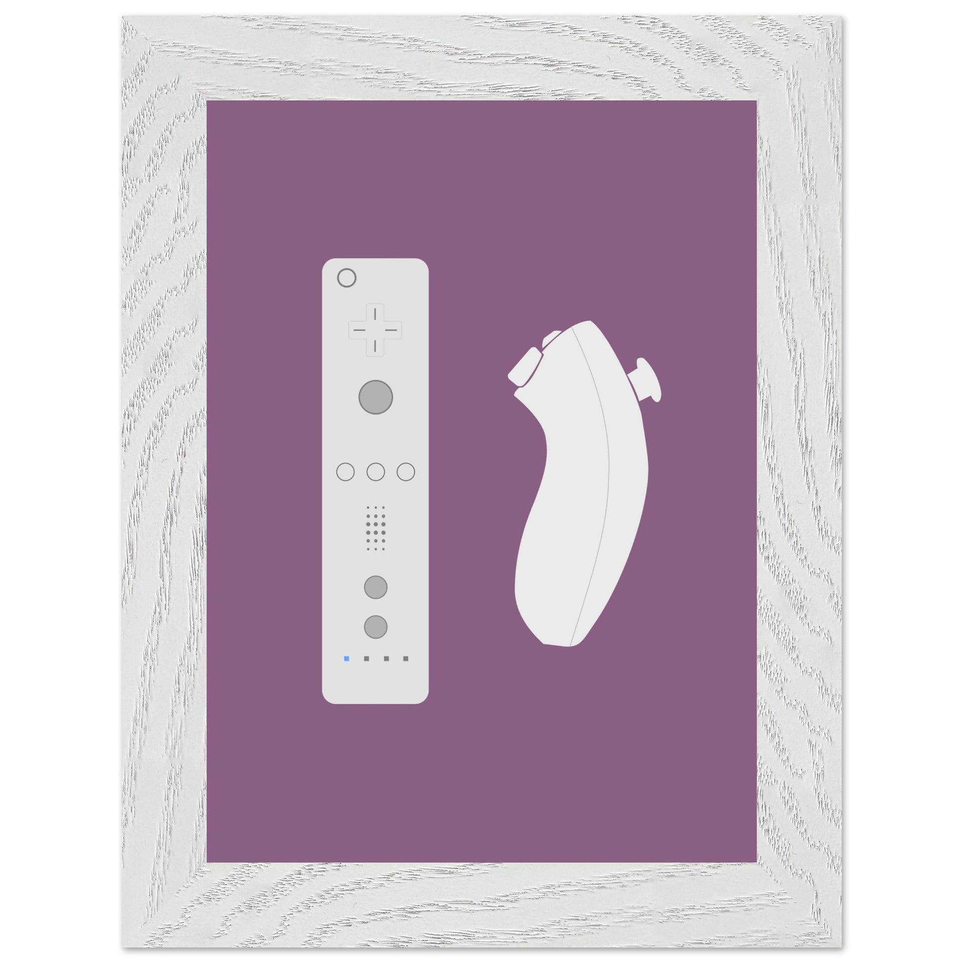 Nintendo Wii Wall Art, Game Controller Framed Poster, Gift for Gamers, Boys Room Decor, Teen Room Decor, Video Game Art, Video Game Print - Rampage Design Studio