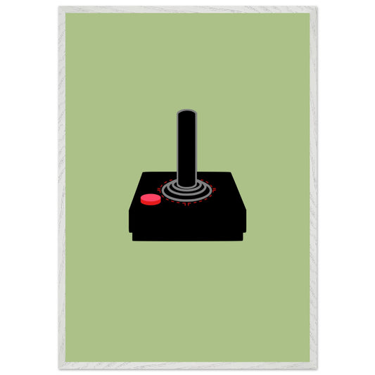 Atari Controller Wall Art, Game Controller Framed Poster, Gift for Gamers, Boys Room Decor, Teen Room Decor, Video Game Art, Video Game Print - Rampage Design Studio