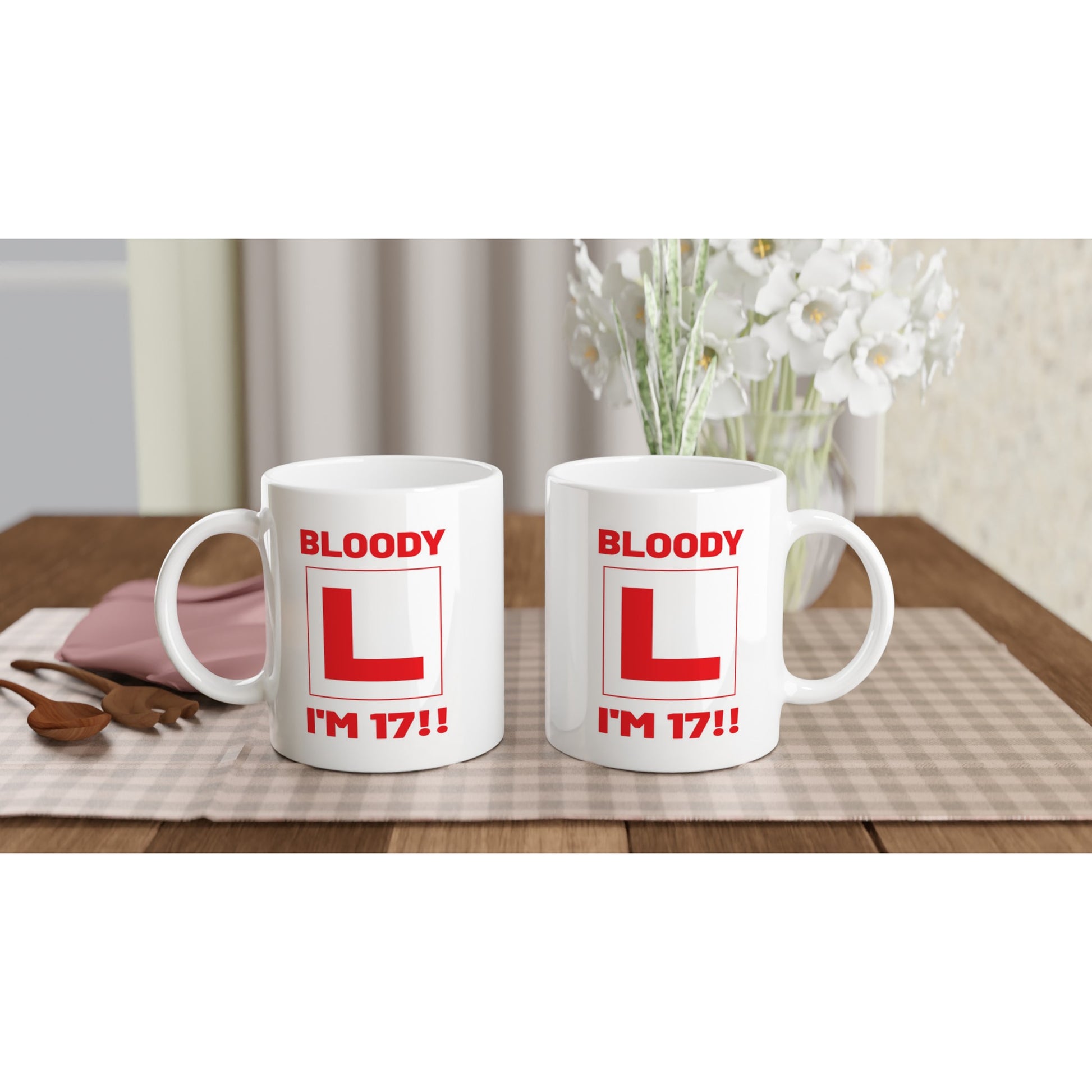 17th Birthday Gift Mug – Driving Age Learner Driver Cup – Funny L Plate Design - Rampage Design Studio