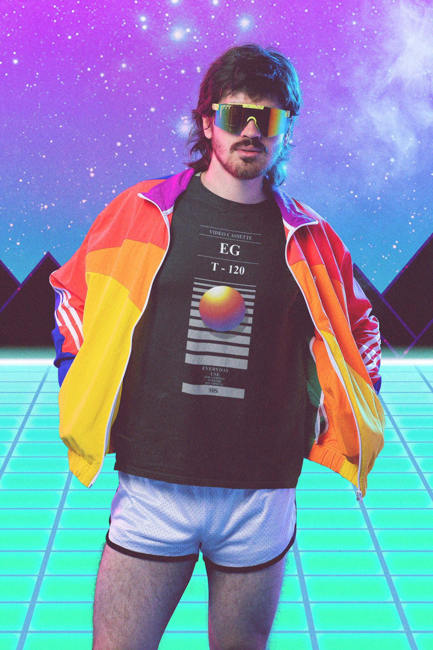 Retro VHS EG T-120 T-Shirt - Rampage Design Studio