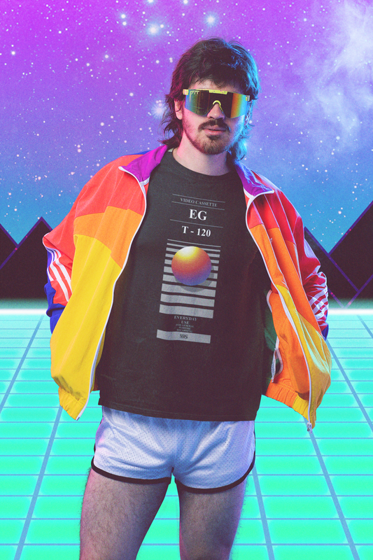 Retro VHS EG T-120 T-Shirt - Rampage Design Studio