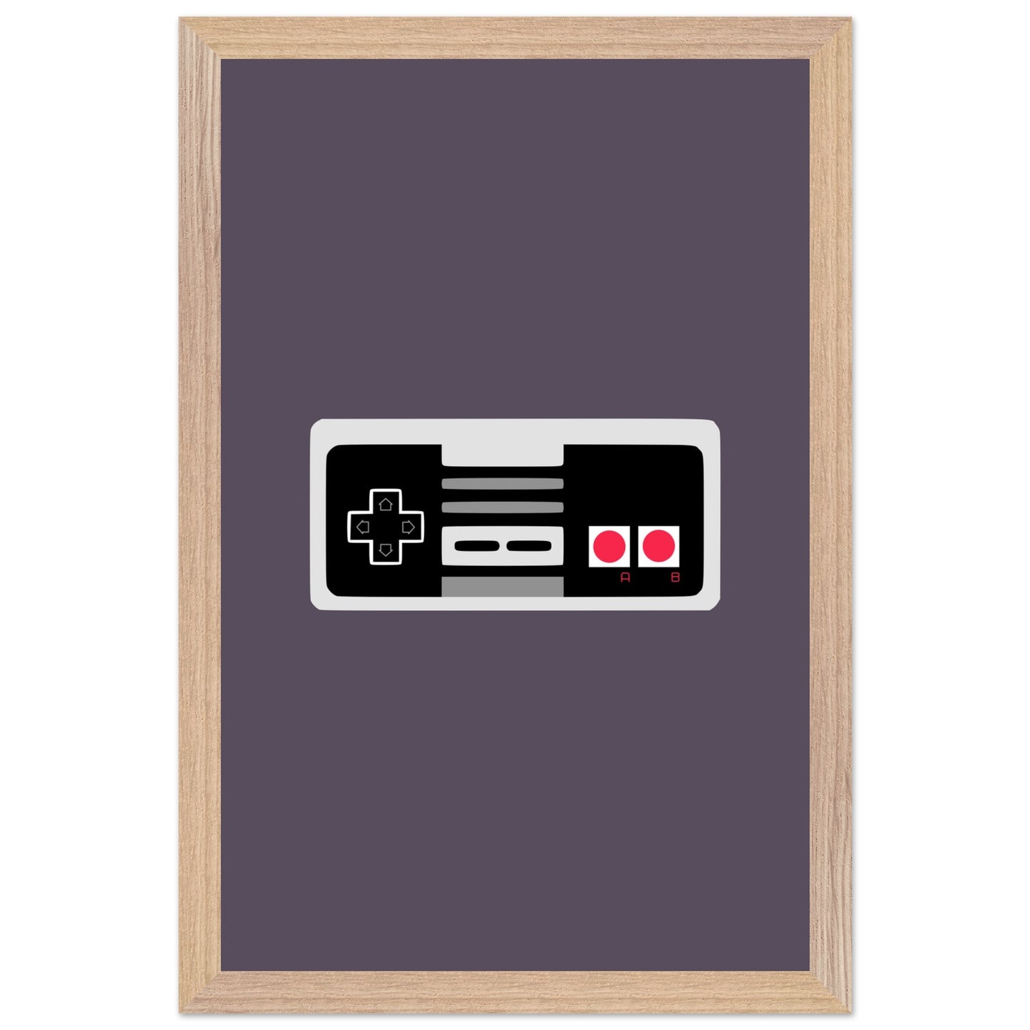 NES Wall Art, Game Controller Framed Poster, Gift for Gamers, Boys Room Decor, Teen Room Decor, Video Game Art, Video Game Print - Rampage Design Studio