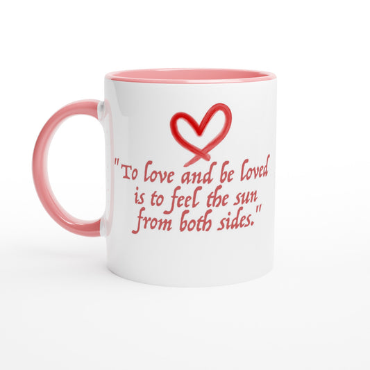 Inspirational Love Quote Mug – Heart Design, Dishwasher & Microwave Safe Ceramic Coffee Cup - Rampage Design Studio