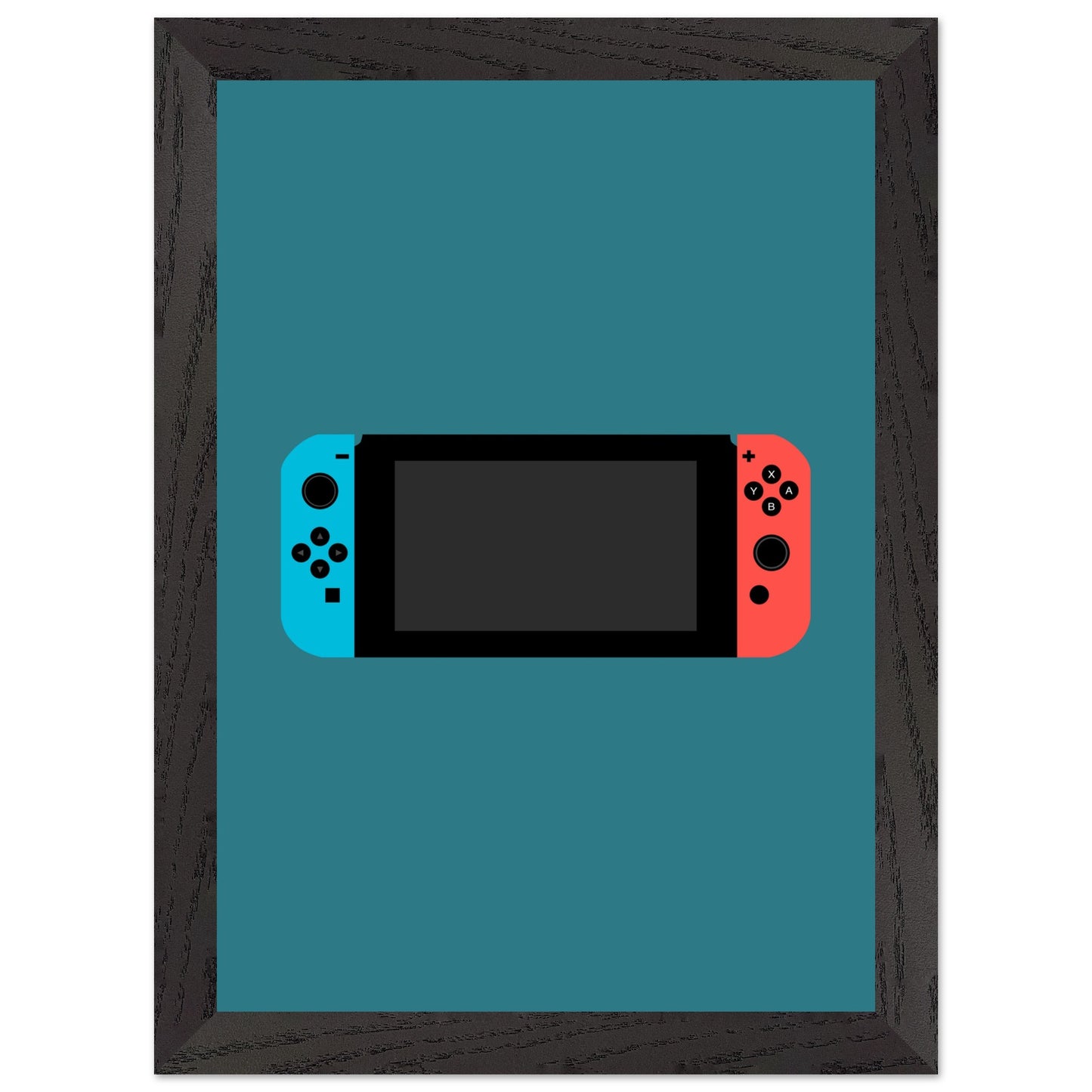 Nintendo Switch Wall Art, Game Console Framed Poster, Gift for Gamers, Boys Room Decor, Teen Room Decor, Video Game Art, Video Game Print - Rampage Design Studio