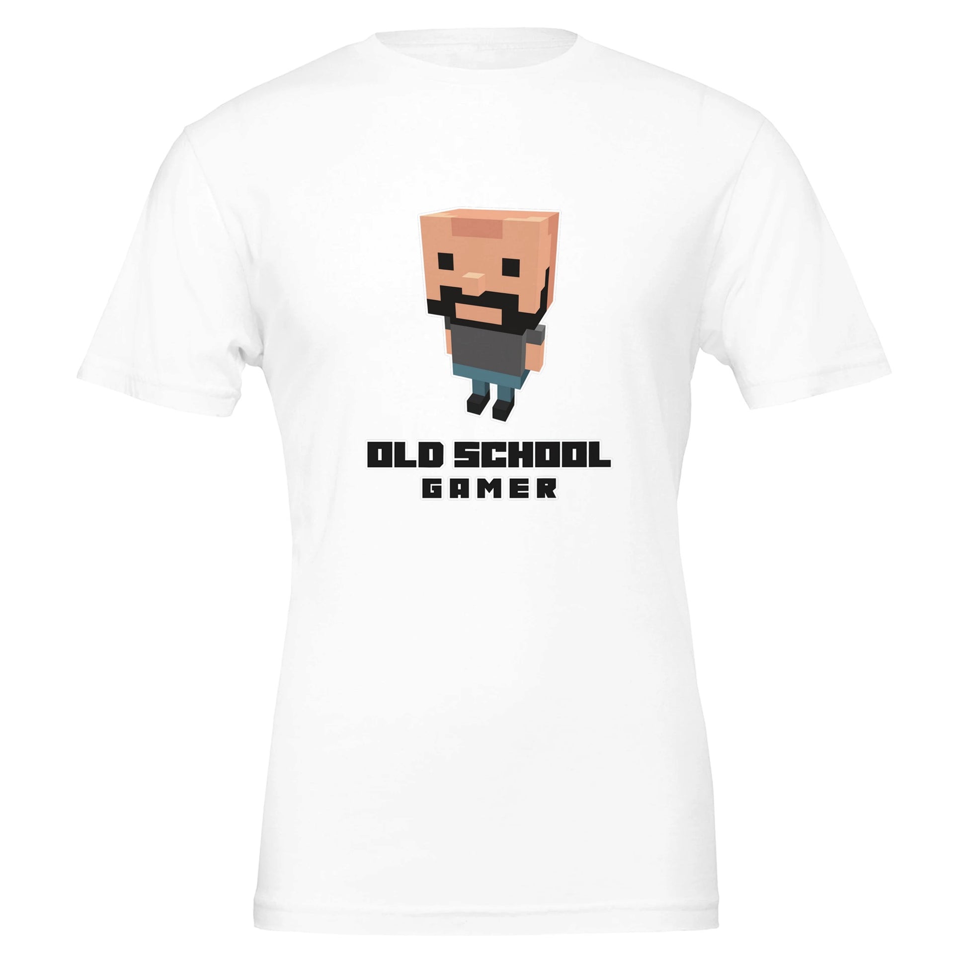 Old School Gamer T-Shirt – Voxel Design, Unisex, 100% Cotton - Rampage Design Studio