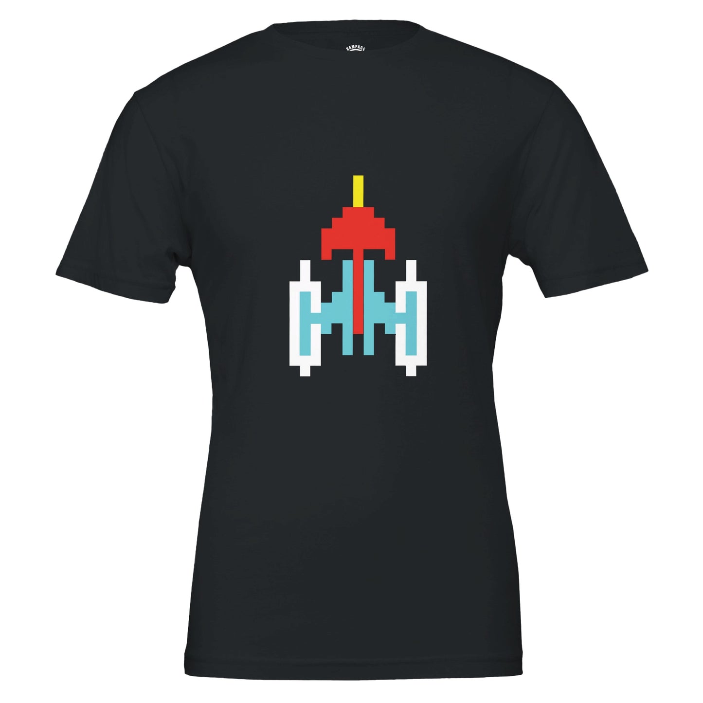 Galaxian Ship - Premium Unisex Crewneck T-shirt - Rampage Design Studio