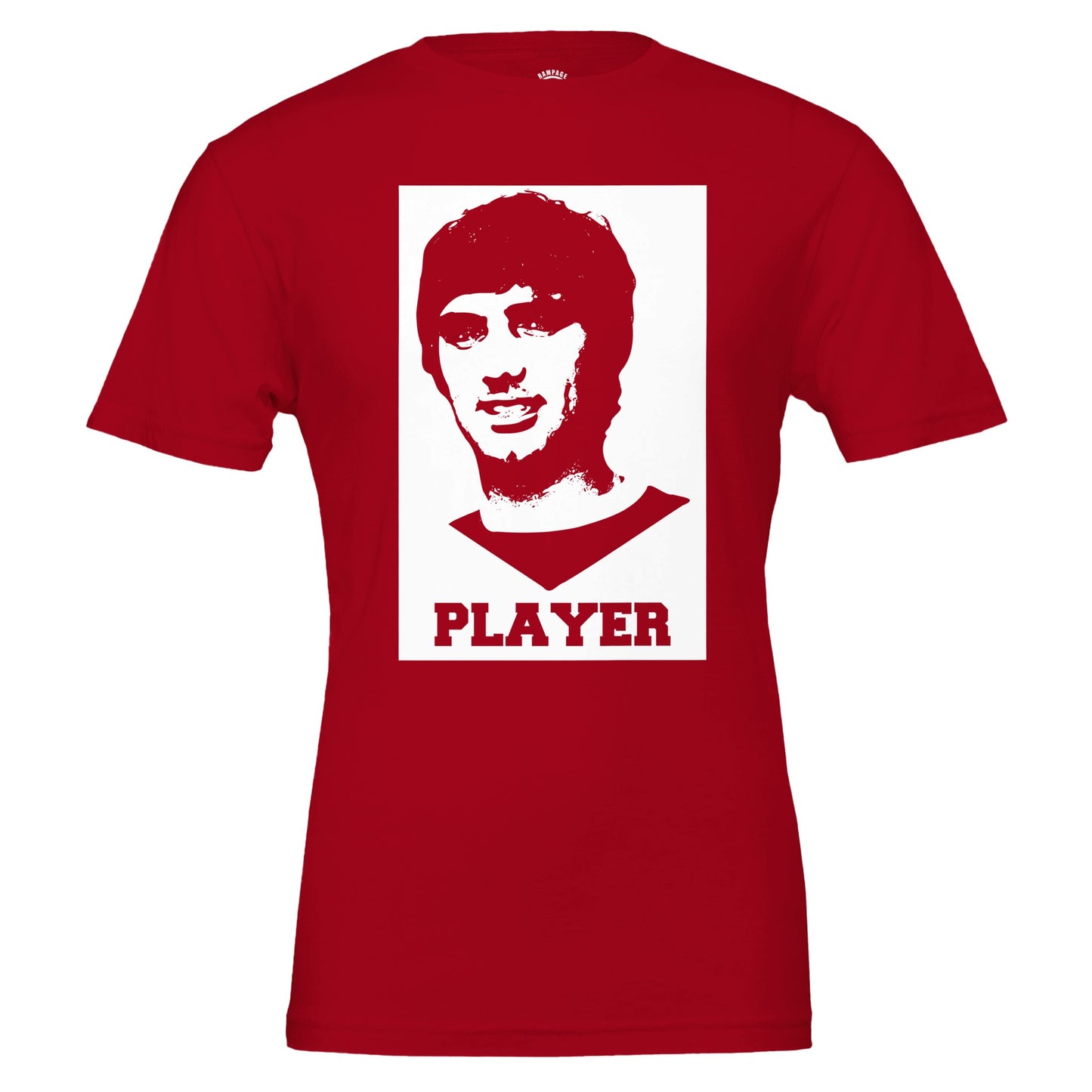 Player - George Best Premium Unisex Crewneck T-shirt - Rampage Design Studio