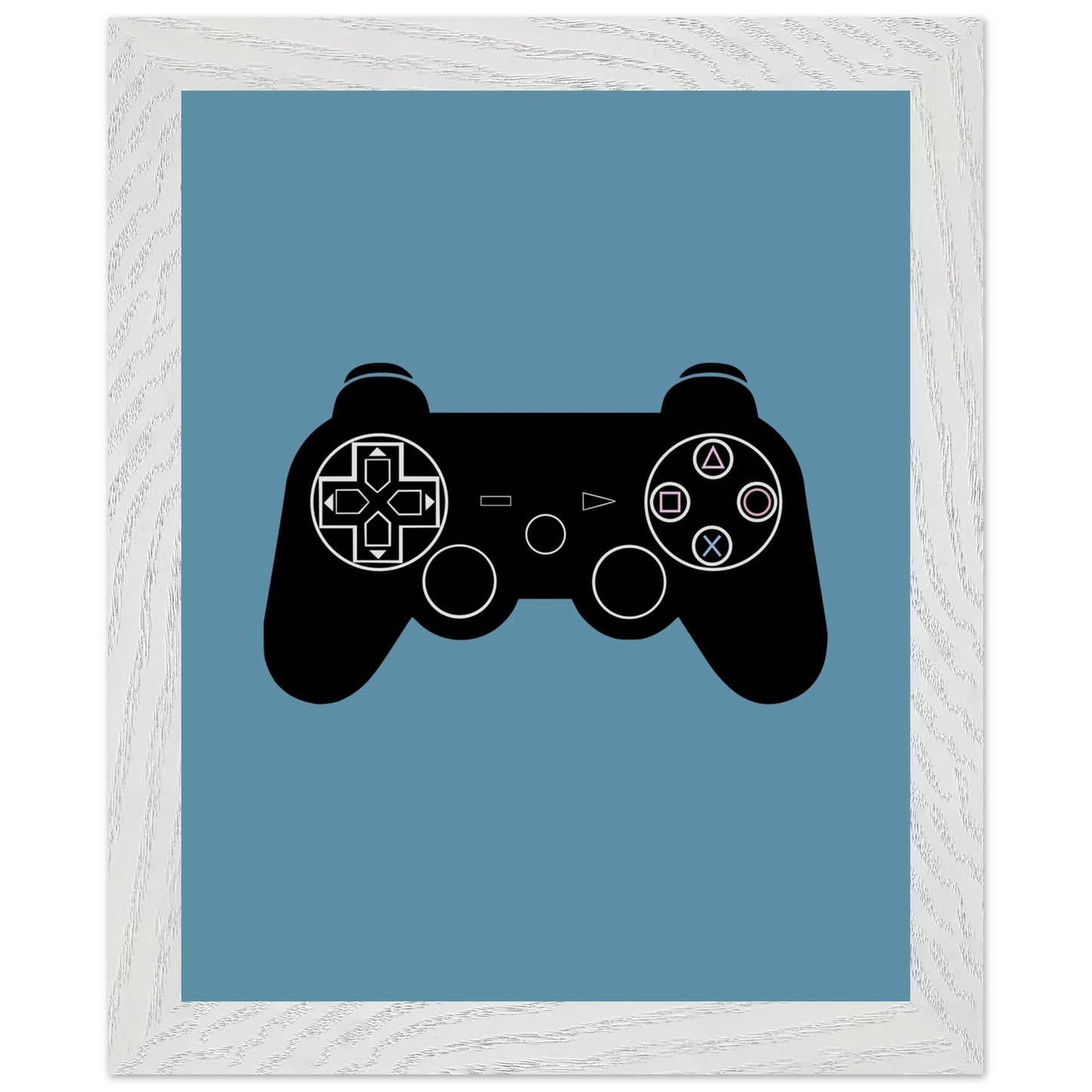 PS3 Wall Art, Game Controller Framed Poster, Gift for Gamers, Boys Room Decor, Teen Room Decor, Video Game Art, Video Game Print - Rampage Design Studio