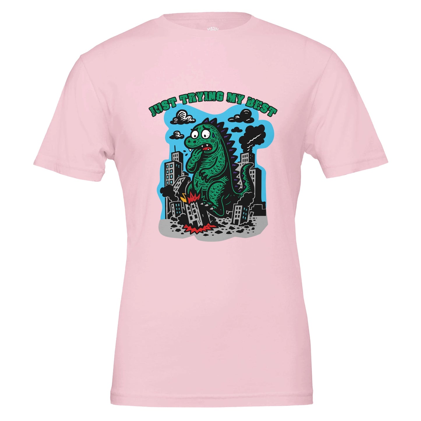 Just Trying My Best - Cute Monster T-Shirt - Rampage Design Studio