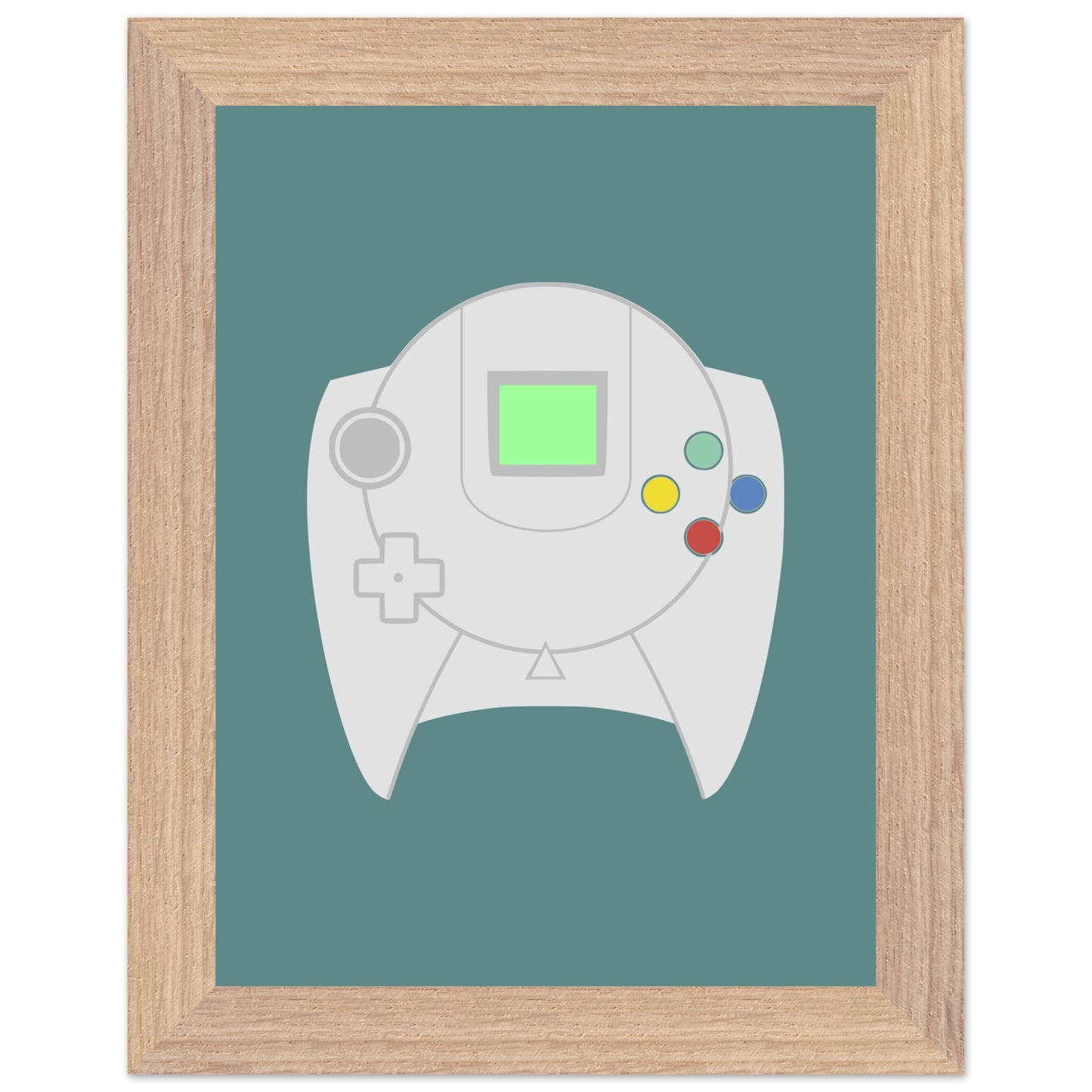 Sega Dreamcast Wall Art, Game Controller Framed Poster, Gift for Gamers, Boys Room Decor, Teen Room Decor, Video Game Art, Video Game Print - Rampage Design Studio