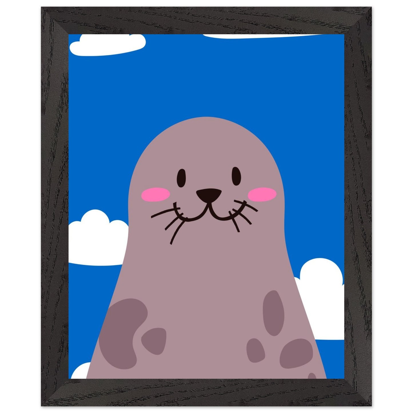 Personalized Nursery Art Mounted Framed Poster for Kids Rooms - Rampage Design Studio